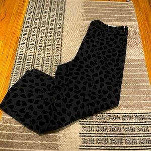 Ann Taylor straight crop pant with hearts